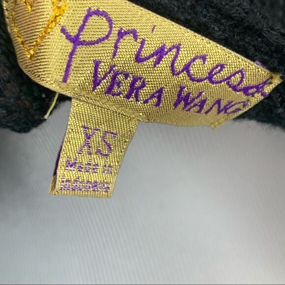 Vera Wang Princess black dolman sleeve open cardigan duster sweater - Picture 5 of 6